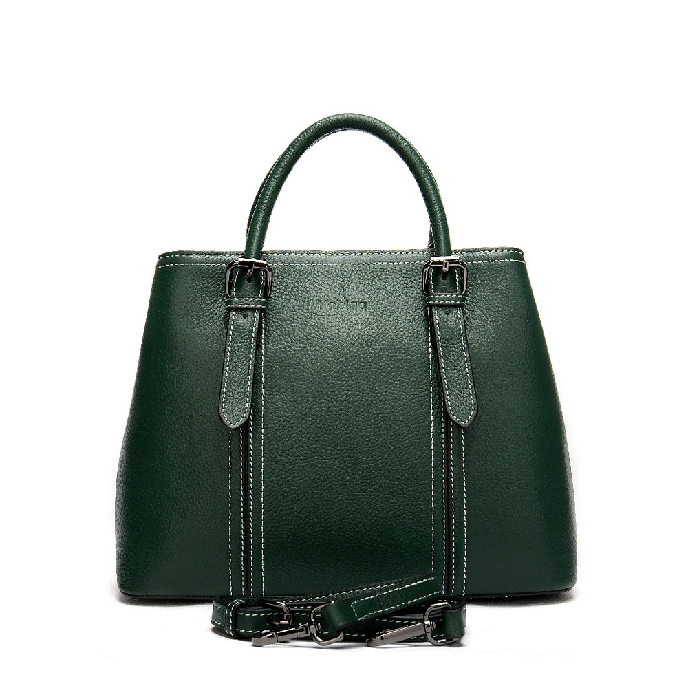 Noblag Top Layer Leather Tote Handbag
